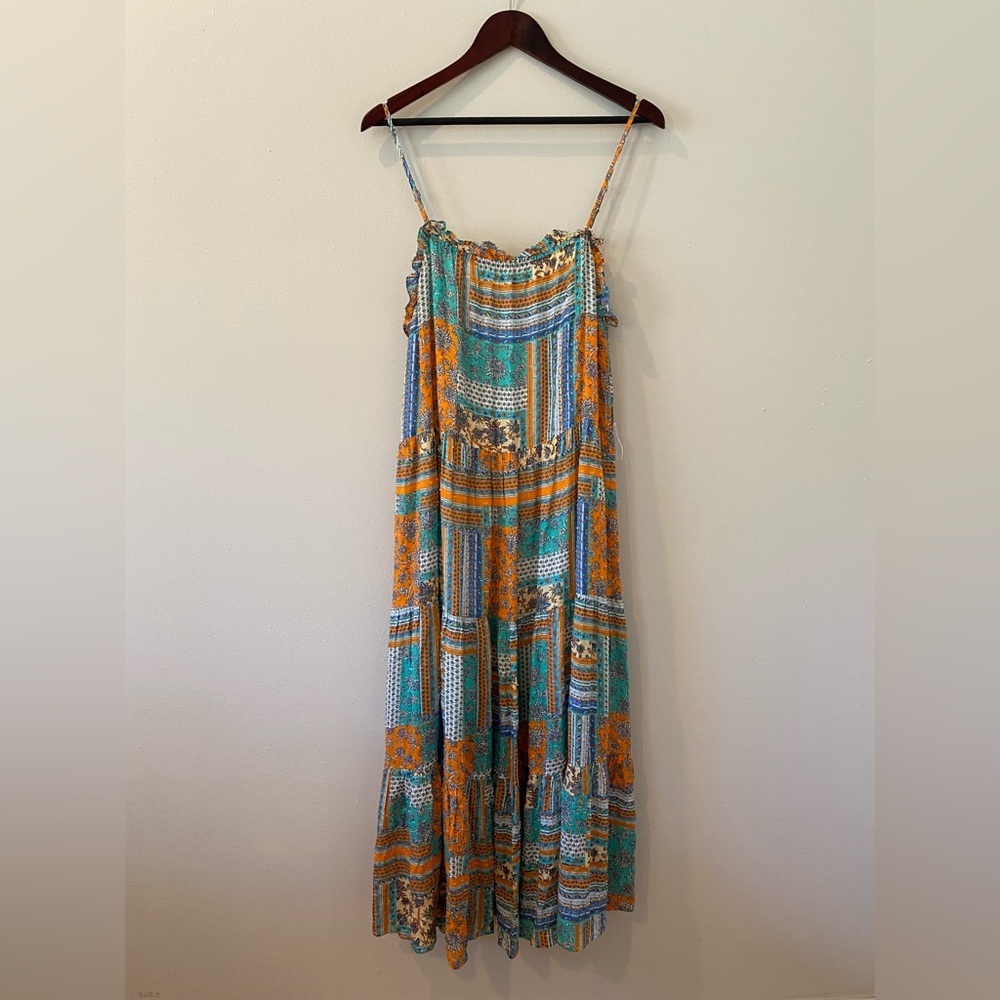 Flying Tomato Maxi Dress Small Adjustable Spaghetti Straps Sleeveless Lined